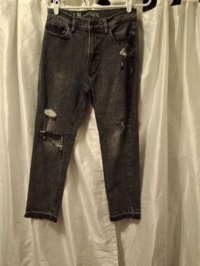 a.n.a Slim Distressed Gray-Black  Jeans